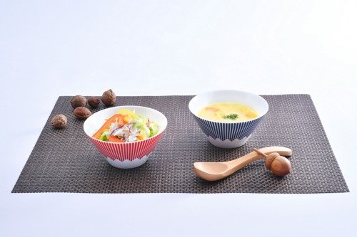 Mt.FUJI MOTIF MULTI BOWL  (RED)