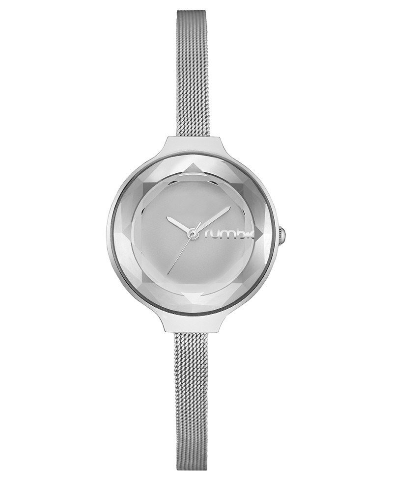 {Rumba Time} New York fashionable watch brand fashion silver Orchard Gem Mesh-