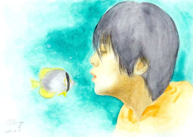 Our Whisper Watercolor Painting Portrait Original Shop ringohand