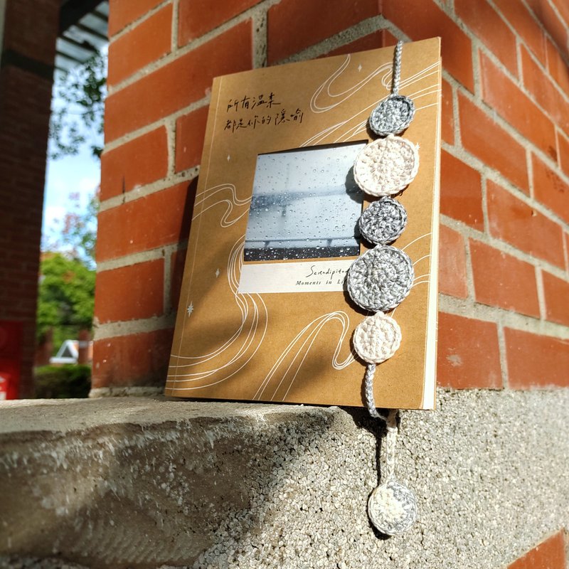 聽海 手作編織書帶 質感書籤 編織書籤 創意書籤 文創禮物 文具 - 筆記本/手帳 - 棉.麻 白色