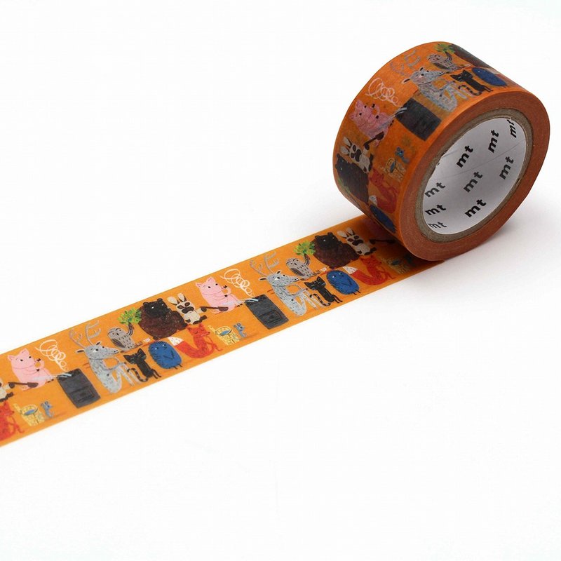 mt x MATTI PIKKUJAMSA 和紙膠帶 / 小動物的桑拿 (MTMATT03) - 紙膠帶/和紙/PET - 紙 多色