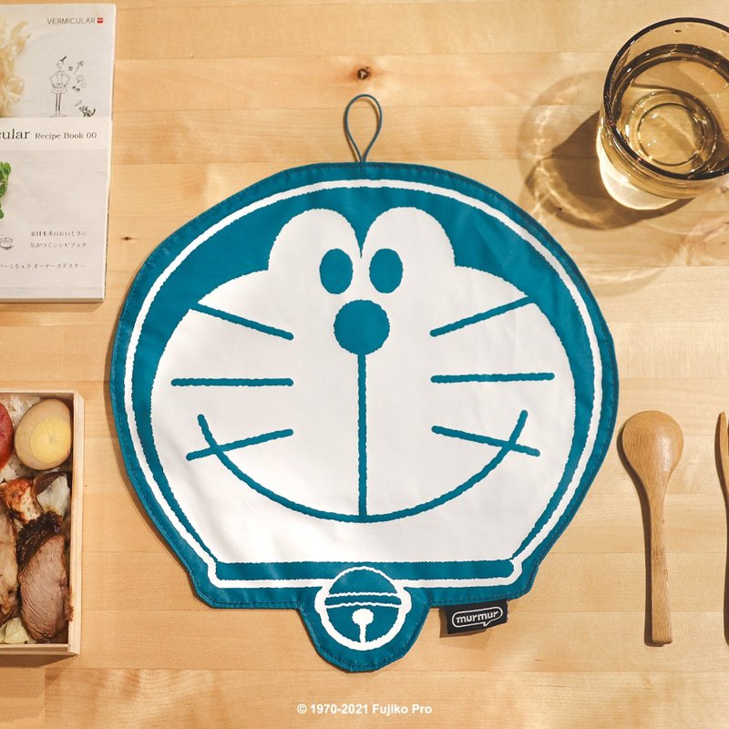 murmur 收納餐食袋│哆啦A夢 和風| murmur兩用餐具袋 - 桌布/桌巾/餐墊 - 聚酯纖維 藍色