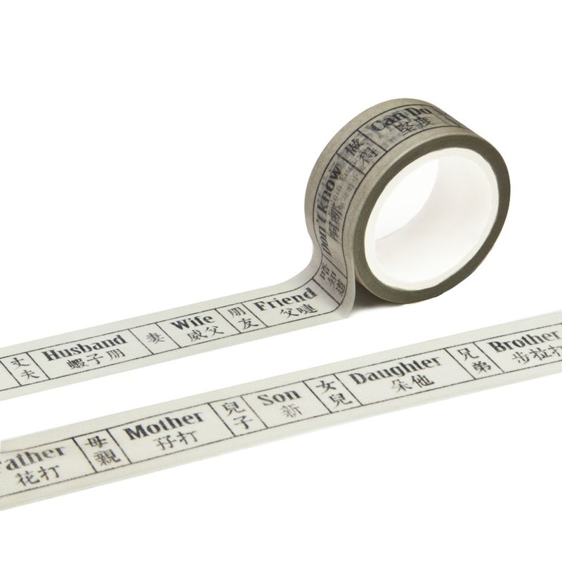 Hong Kong Masking Tape - Hong Kong Series - Pidgin English II (S2015-065)