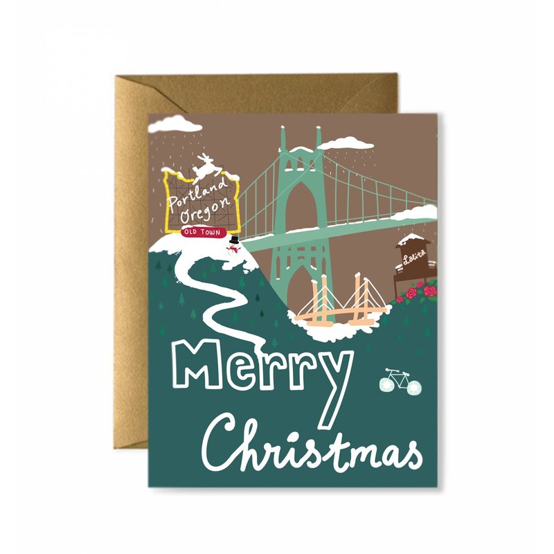 Portland Christmas Greeting Card