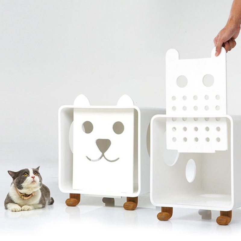 時尚質感 寵物小屋 - 狗狗造型 - 其他 - 木頭 白色