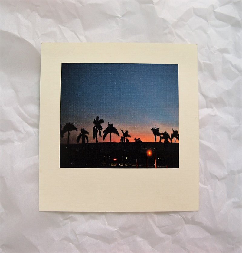 Postcard The Shortly Sunset