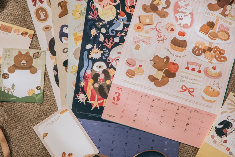 2026海報掛曆-與你同日Little corners in life - 日曆/月曆/年曆 - 紙 多色