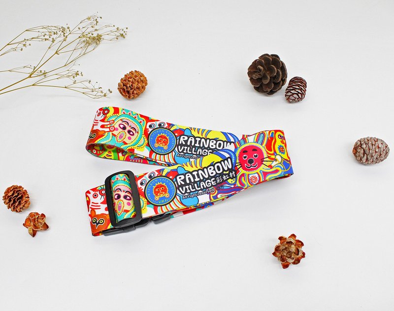 【繽紛派對】可調式 卡扣設計 旅行行李束帶 - 行李吊牌 - 聚酯纖維 多色