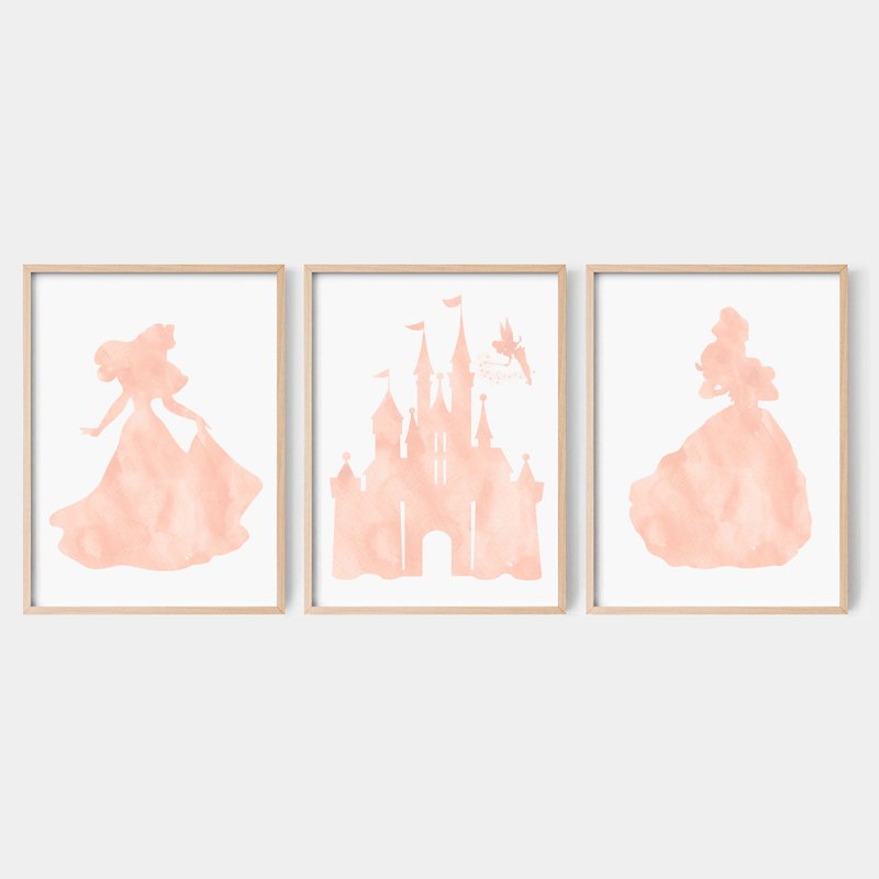 Fairy Tales nursery art, 3 customizable posters