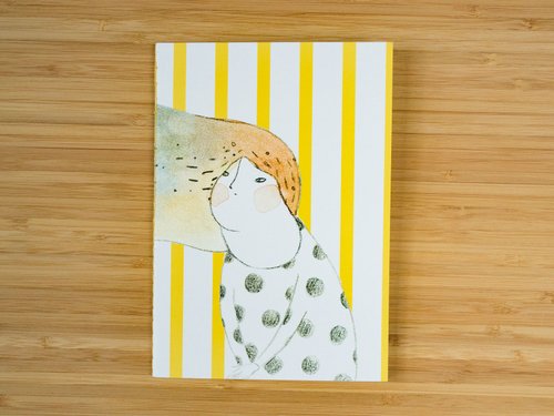 Small Notebook / journal / skinny B6 grid page diary - you know me best