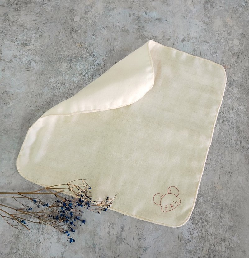 Four-layer gauze square scarf 2 into-naughty rat