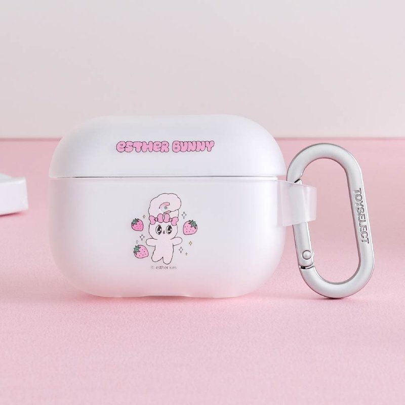 艾絲樂小兔 開心草莓強悍防摔AirPods保護套 - AirPods/耳機保護套 - 塑膠 多色