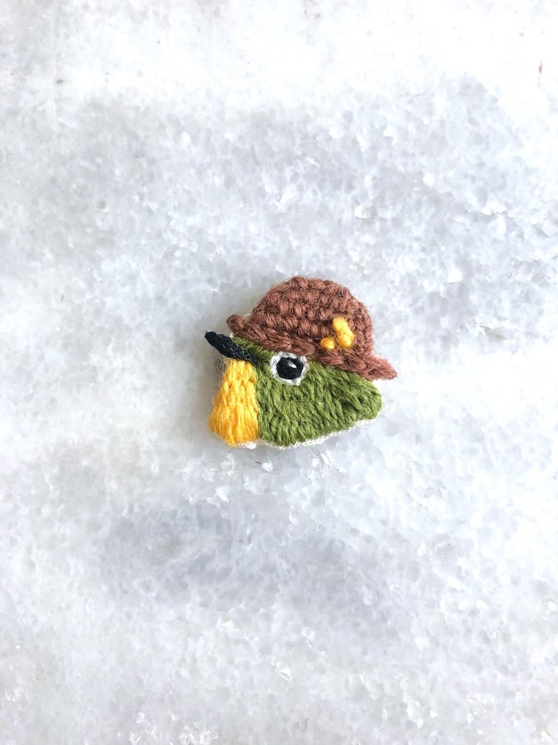 White-eye cross dressing wardrobe, straw hat, white-eye Acacia embroidered hair tie