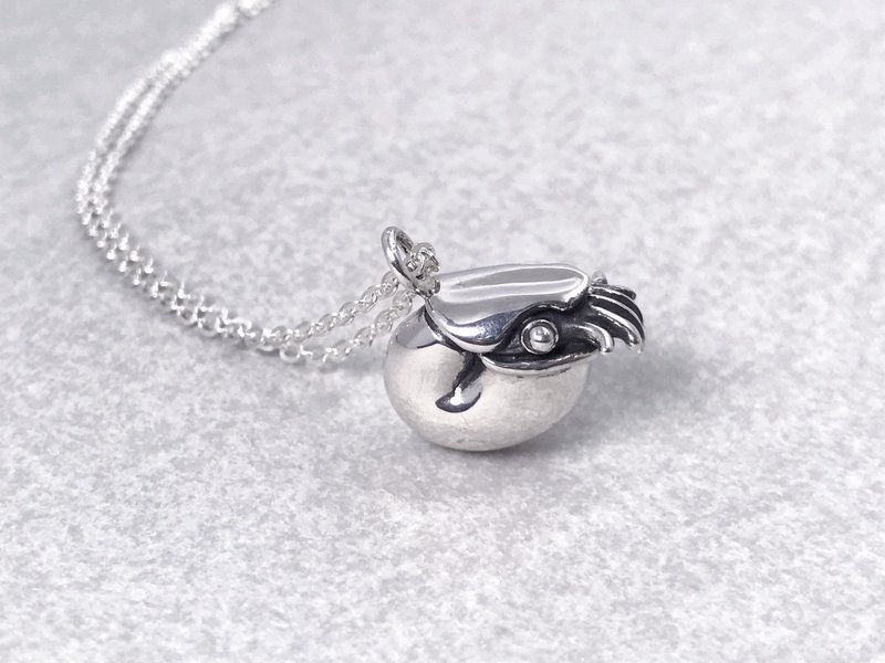 鸚鵡螺-純銀項鍊 - 項鍊 - 純銀 銀色