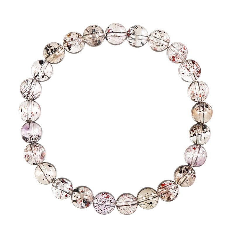 【正佳珠寶】彼岸花超七 超頂級 冰淨體彼岸花超七 7.4-7.9mm - 手鍊/手環 - 半寶石 多色