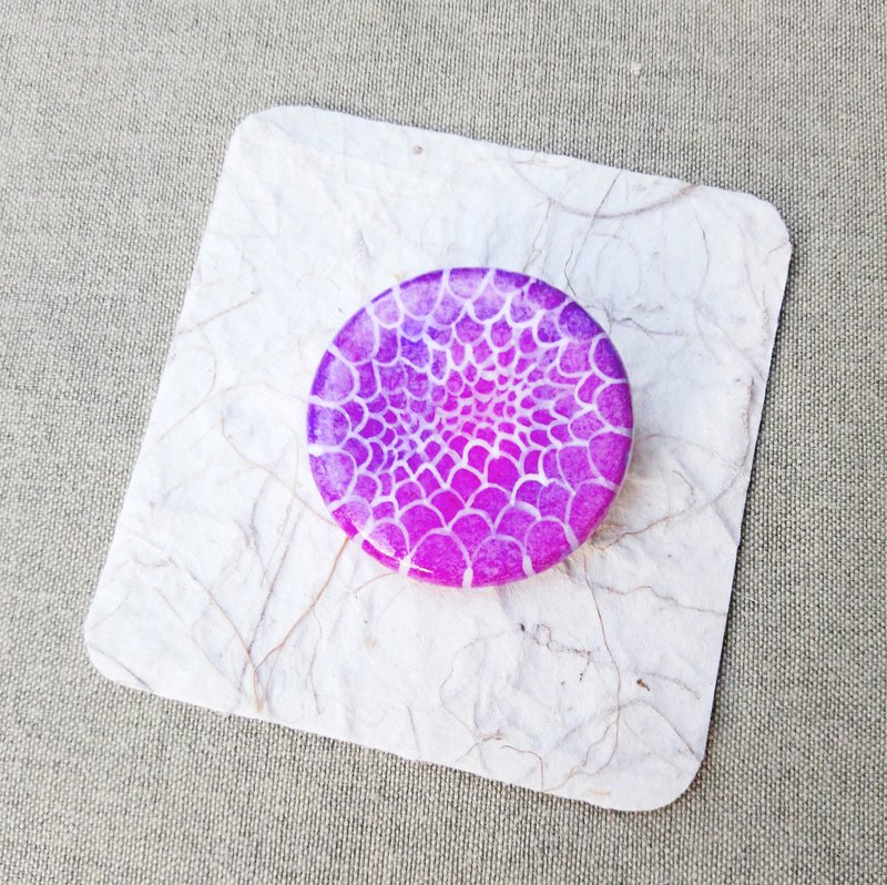 Round pin - Peach purple rendering network