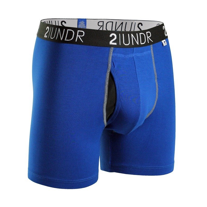 2UNDR SWING SHIFT Modal Pouch Boxer Briefs【Blue】(6 inches)