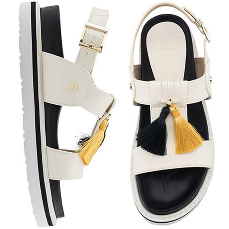 Pre-order CLLIB Malou_Color line Webbing sandals OS4405 IVORY