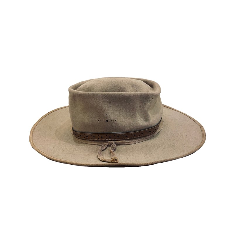 • 愛頭牌 •Vintage Australia AKUBRA cattleman hat 古著澳洲 - 帽子 - 其他材質 卡其色