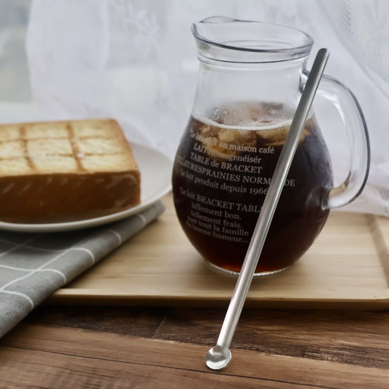 日本【SALUS 佐藤金屬】扁平形攪拌棒 - 刀叉/湯匙/餐具組 - 不鏽鋼 銀色