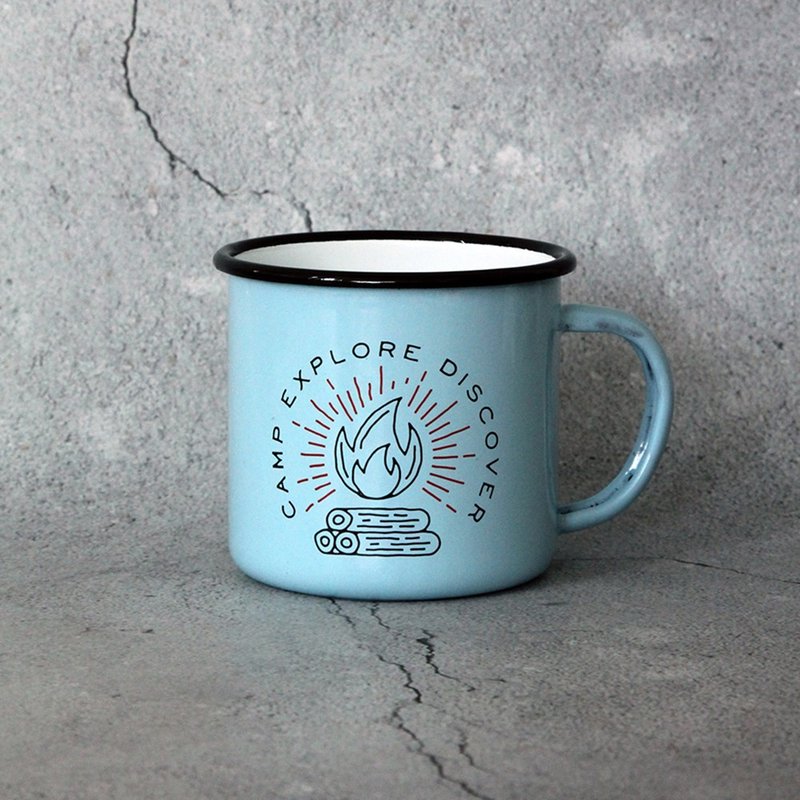 英國Gentlemen's Hardware露營戶外紳士探索發現琺瑯杯/馬克杯 - 咖啡杯/馬克杯 - 琺瑯 藍色