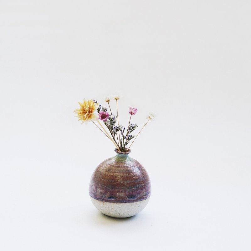 Handmade Ceramic Mini Flower - Bubble Blue