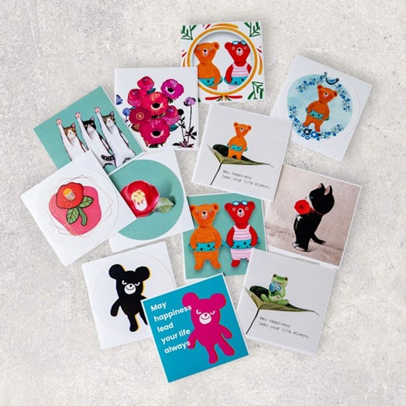 イラストシール(アソート12種類セット) - 其他 - 紙