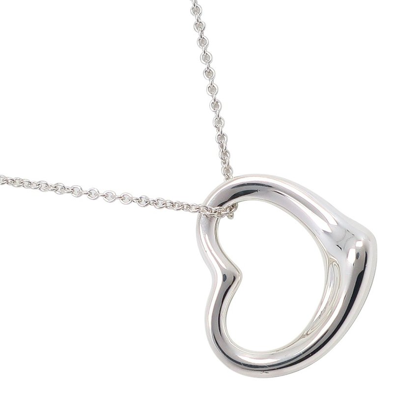 【日本直送】ティファニー TIFFANY&Co. オープンハート ネックレス エルサ・ペレッティ シルバー925 約9.8g レディース【中古】 - 項鍊 - 銀 銀色