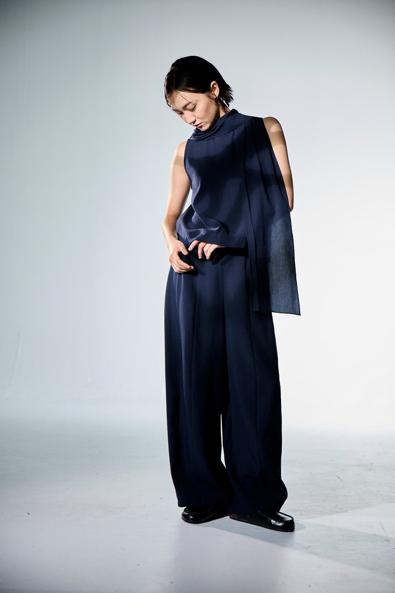 長飾片無袖上衣 - 背心/無袖上衣 - 其他材質