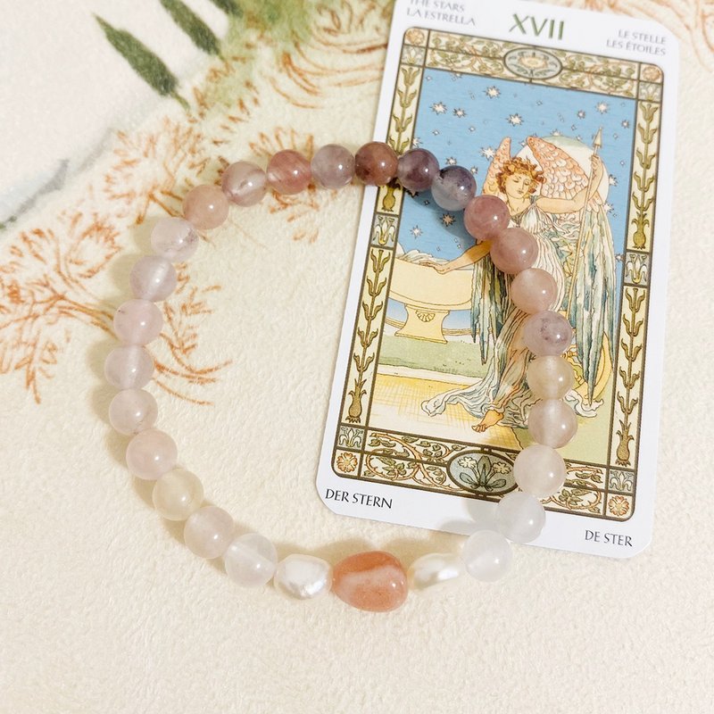 海珍粥粥 天然礦石 水晶手環 - 手鍊/手環 - 半寶石