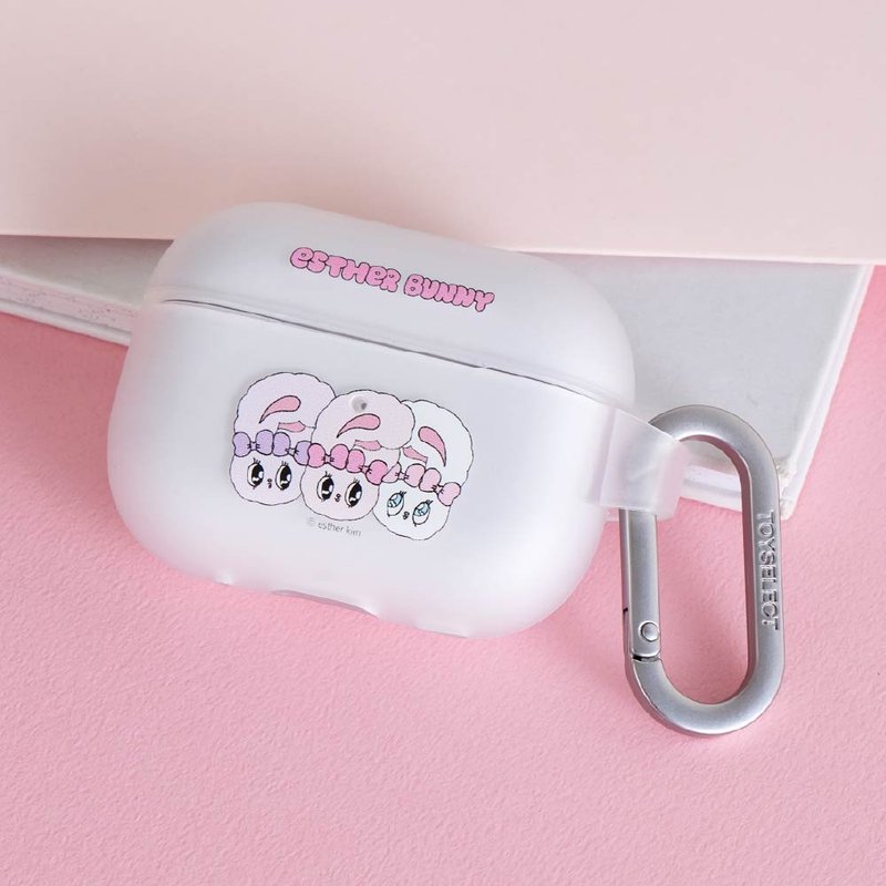 艾絲樂小兔 兔兔臉靠臉強悍防摔AirPods保護套 - AirPods/耳機保護套 - 塑膠 多色