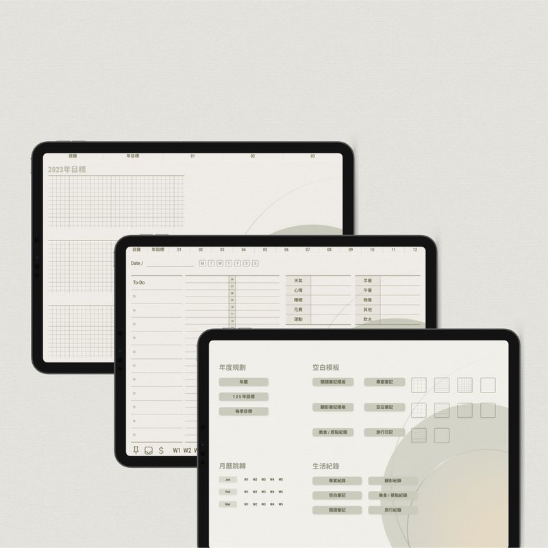 【2023子彈筆記】02 輕便版 | iPad電子模板 | 跳轉連結 - 電子手帳及素材 - 其他材質
