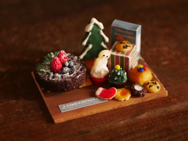 微型聖誕糖果裝飾 - 擺飾/家飾品 - 黏土 紅色