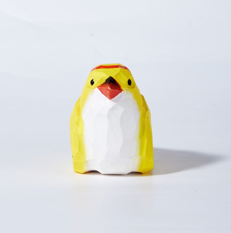 Aya 小鳥木雕 - 擺飾/家飾品 - 木頭 黃色