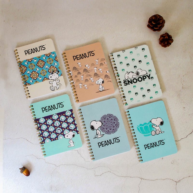 故宮xSnoopy 50k線圈筆記本(六件組) - 筆記本/手帳 - 紙