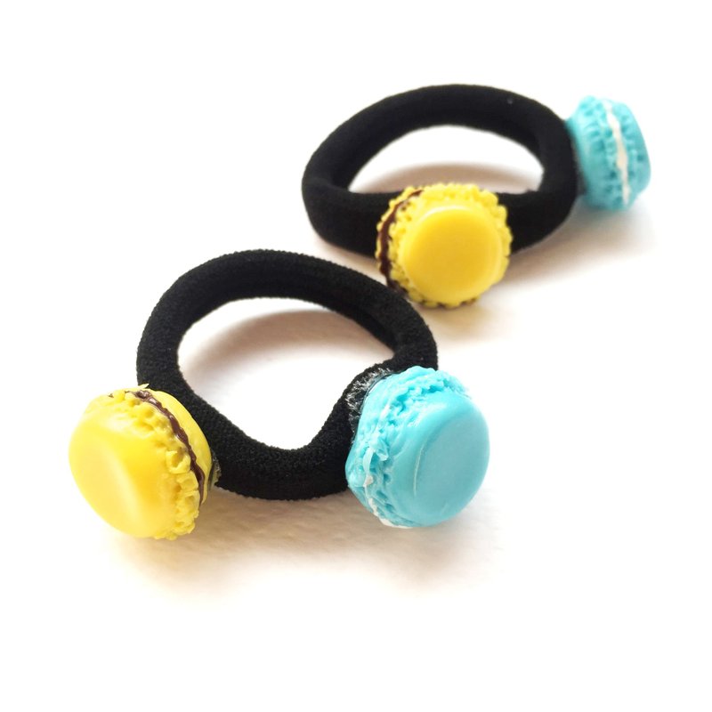 Macaron blue+yellow headband