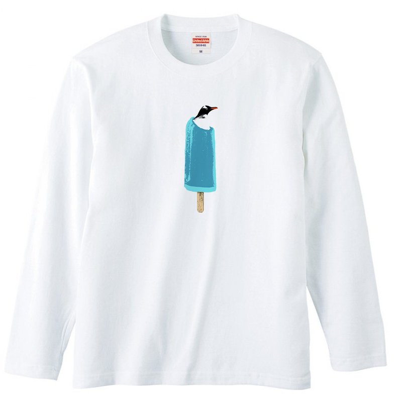 ロングスリーブTシャツ / cool biz penguin - 男 T 恤 - 棉.麻 白色