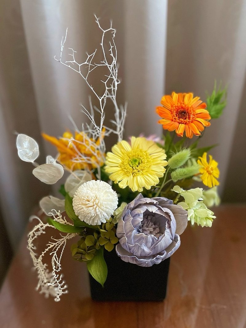 【花訴花藝】非洲菊永生花禮/開幕花禮/升遷花禮/祝賀花禮 - 乾燥花/永生花 - 植物.花 多色