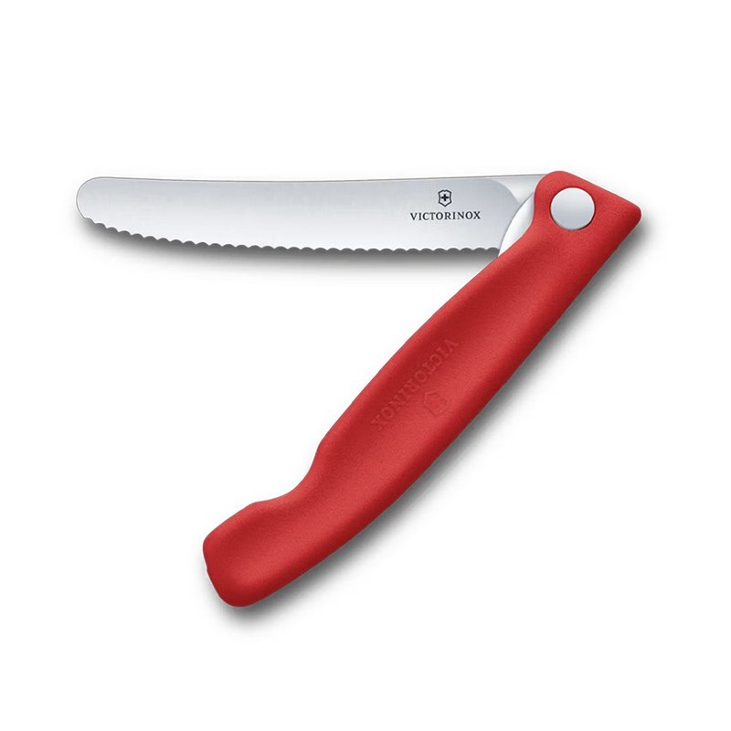 VICTORINOX 瑞士維氏 折疊式番茄刀(鋸齒11cm) 紅 6.7831.FC1 - 廚具 - 其他材質 紅色