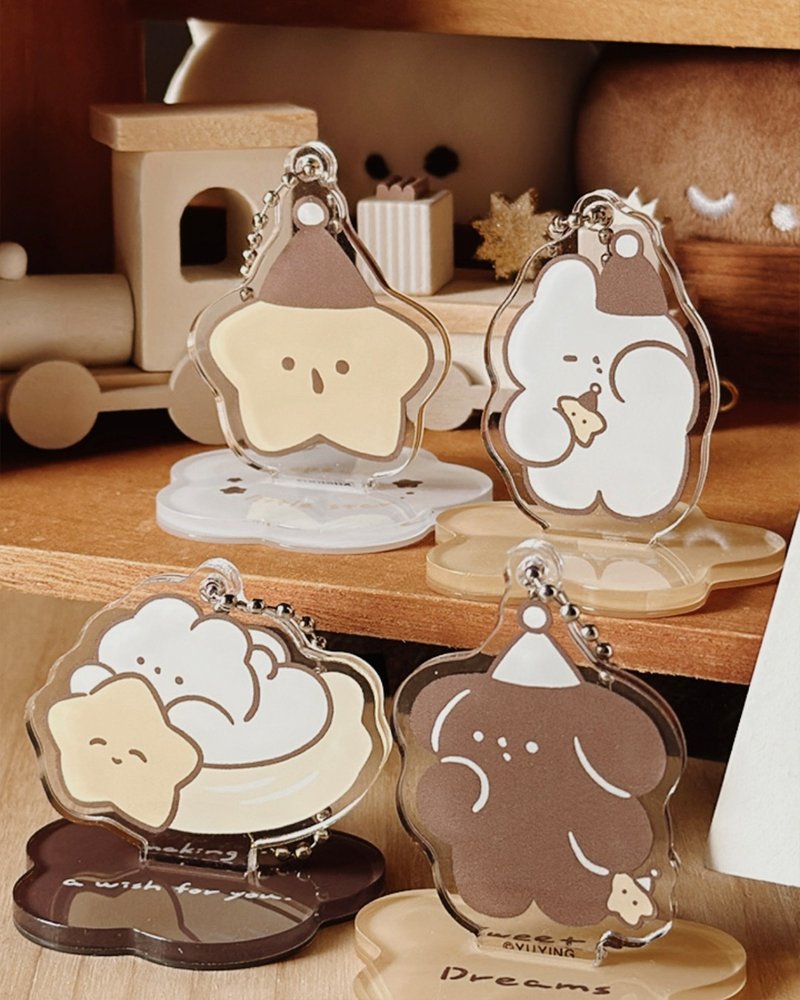 睡帽派對立牌吊飾盲抽 - 吊飾/掛飾 - 壓克力 白色