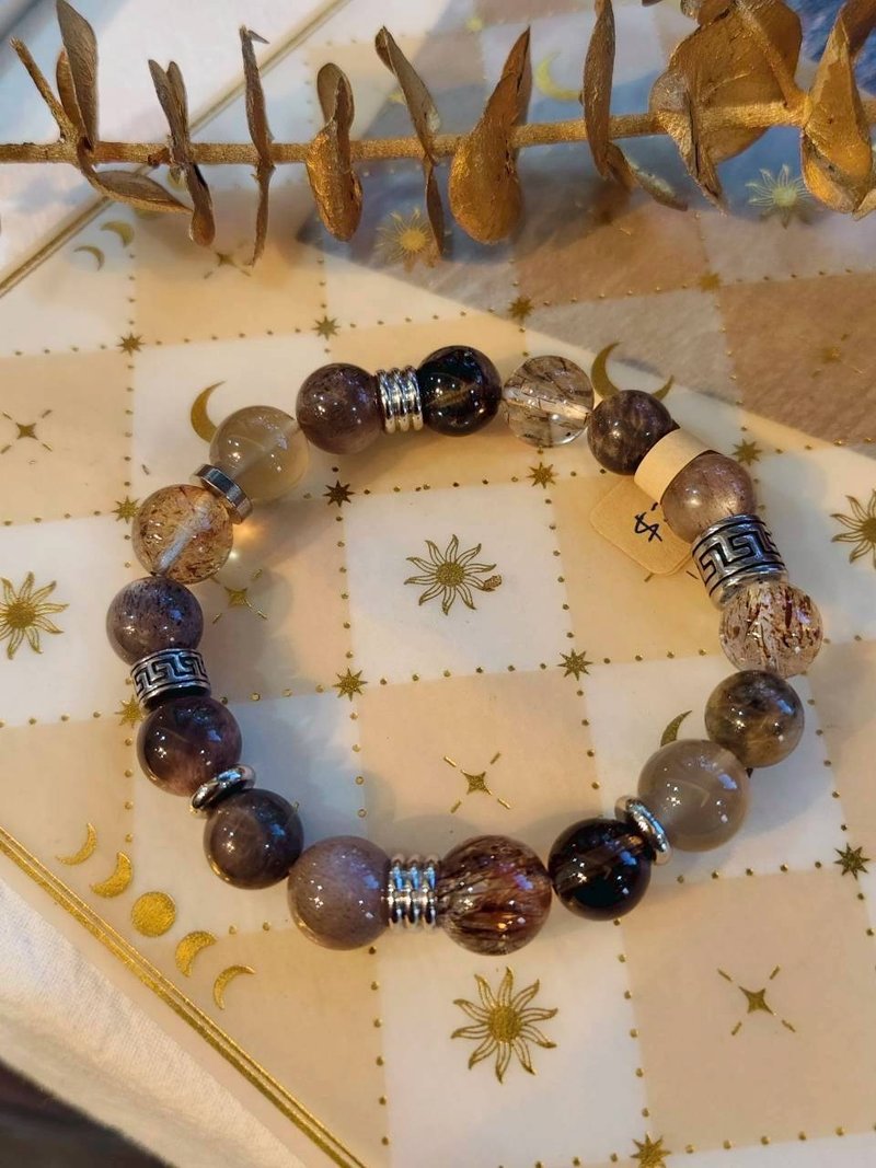 客製化水晶礦石手鏈  夜光守心  穩定與覺醒水晶手鍊 - 手鍊/手環 - 水晶