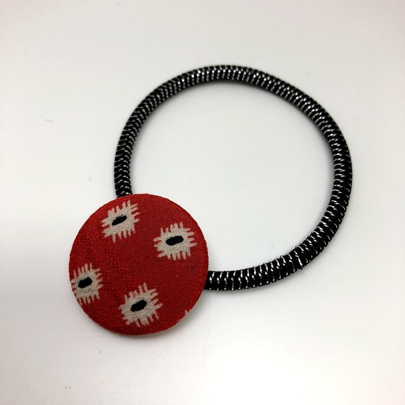 くるみボタン 着物 ヘアアクセサリー ゴム