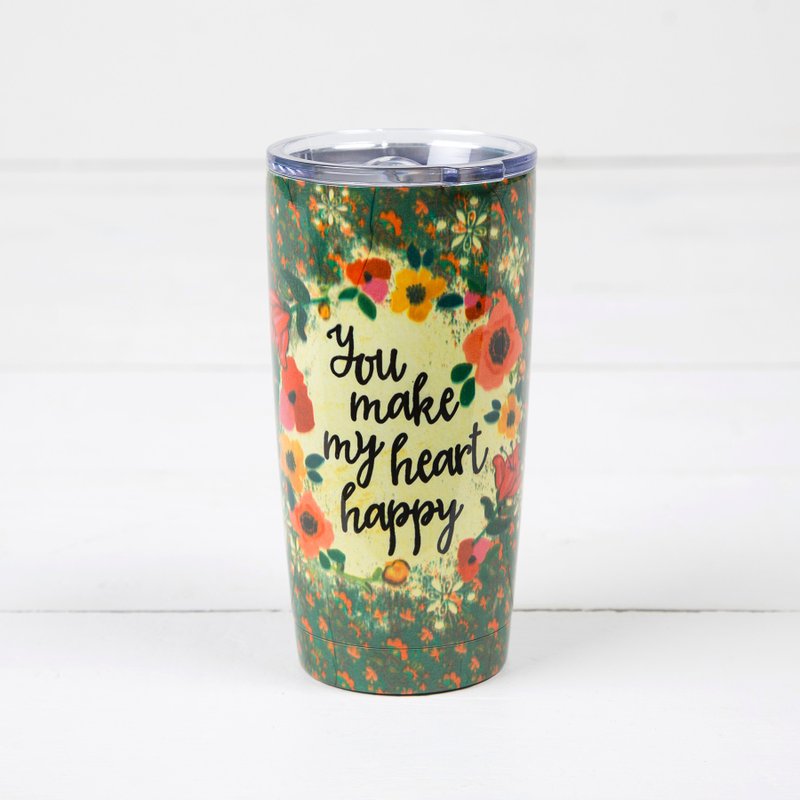 Stainless steel double-layer cup-You Make My Heart Happy∣WB005