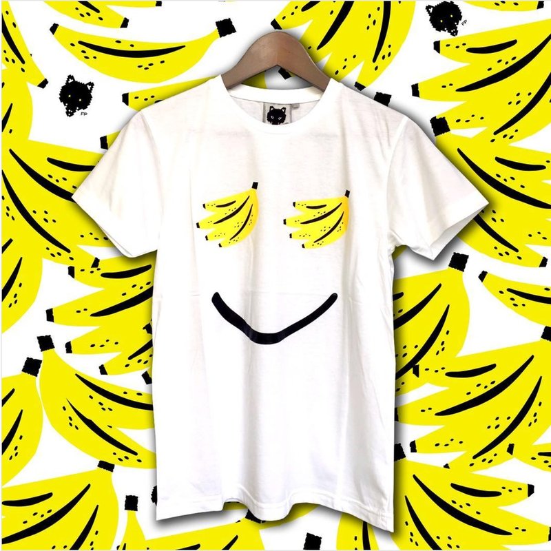 Foxpixel Printed Tee with Smiley Banana