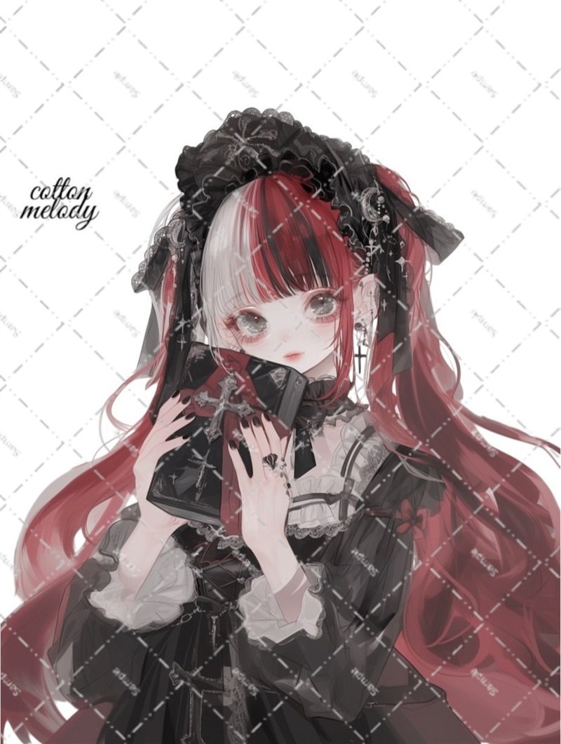 original sticker no.6975 人物ステッカー オリジナルステッカー 人物ステッカー 女の子ステッカー オリジナル人物ステッカー - 貼紙 - 紙