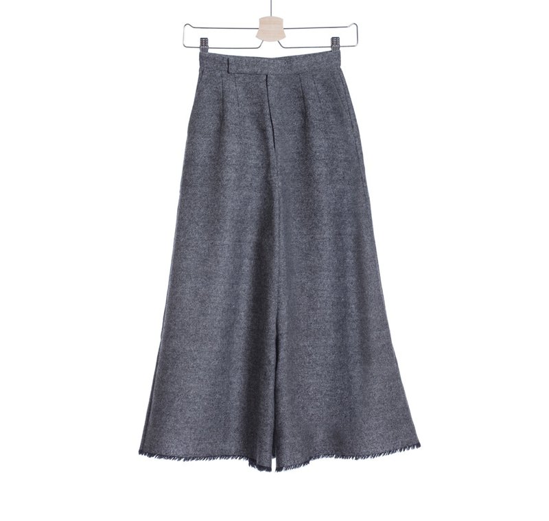 16 autumn and winter sale 16AW hair hem no edge discount eight points wide pants