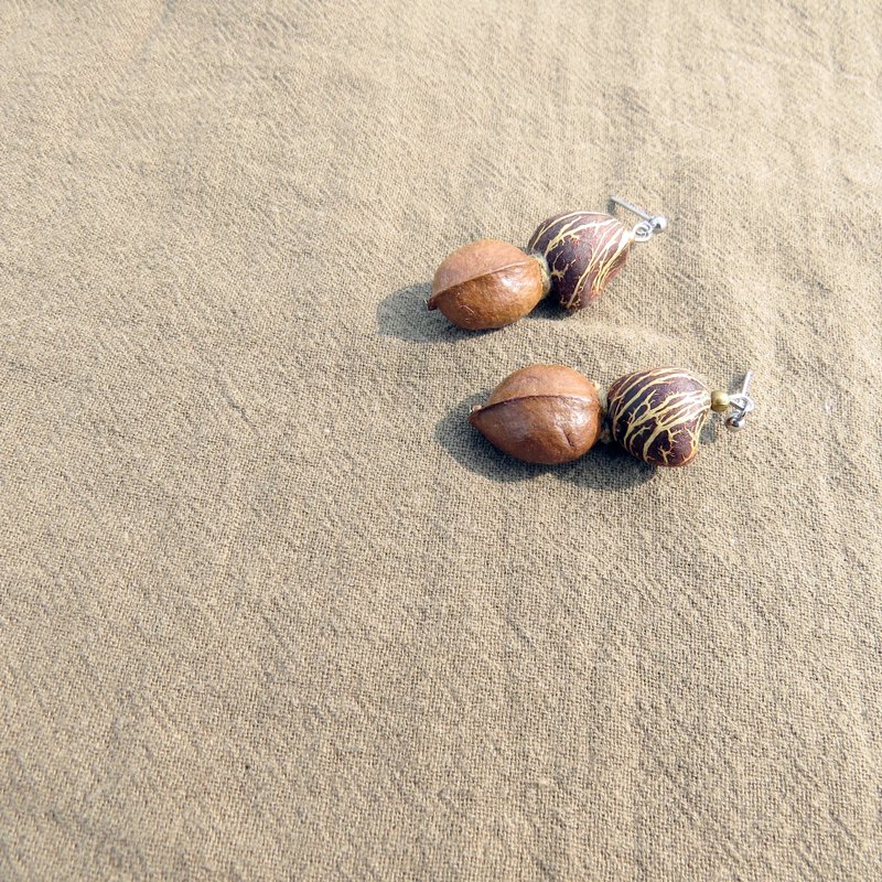 :: Botanical Jewelry :: Fruit Seed Earrings