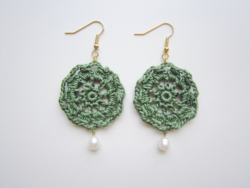 Monkey Mono Handmade Tweed Earrings