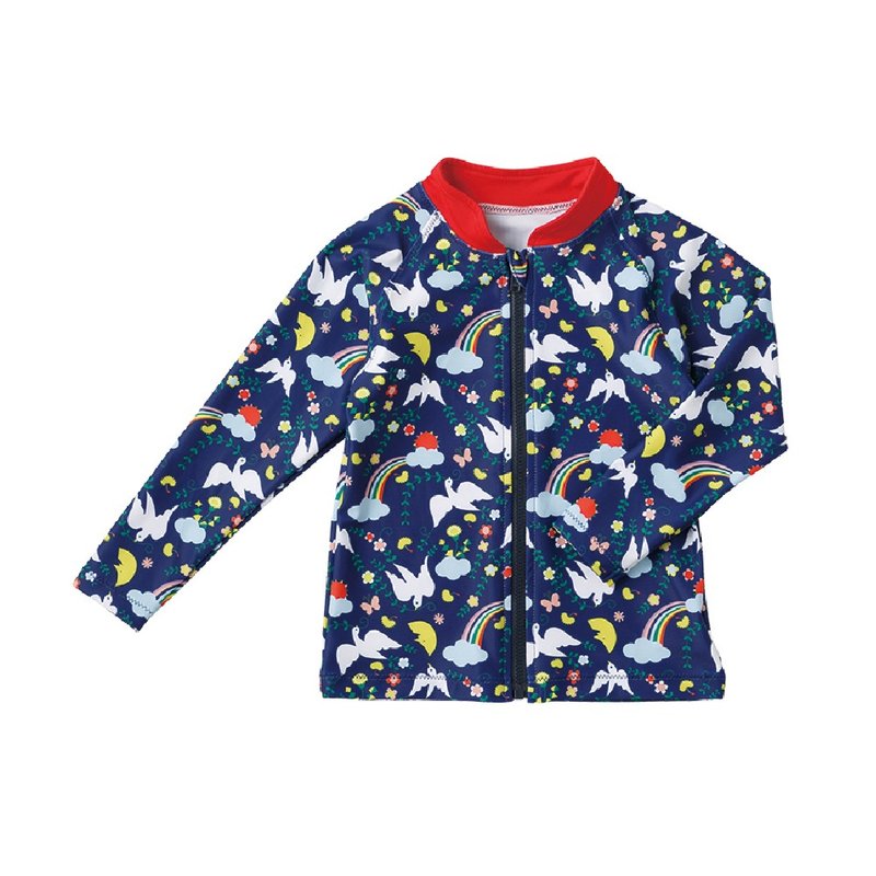 Japanese original design sunscreen swimsuit - Rainbow Bird (90/110)