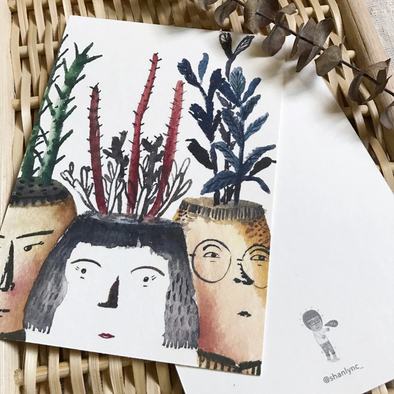 奇異花瓶系列 Flower Pot Series Postcard 3